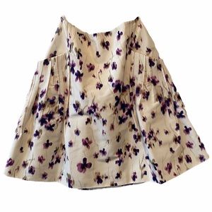 Carolina Herrera  Floral printed tulip  silk Skir